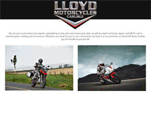 Tablet Screenshot of lloydmotorcycles.com